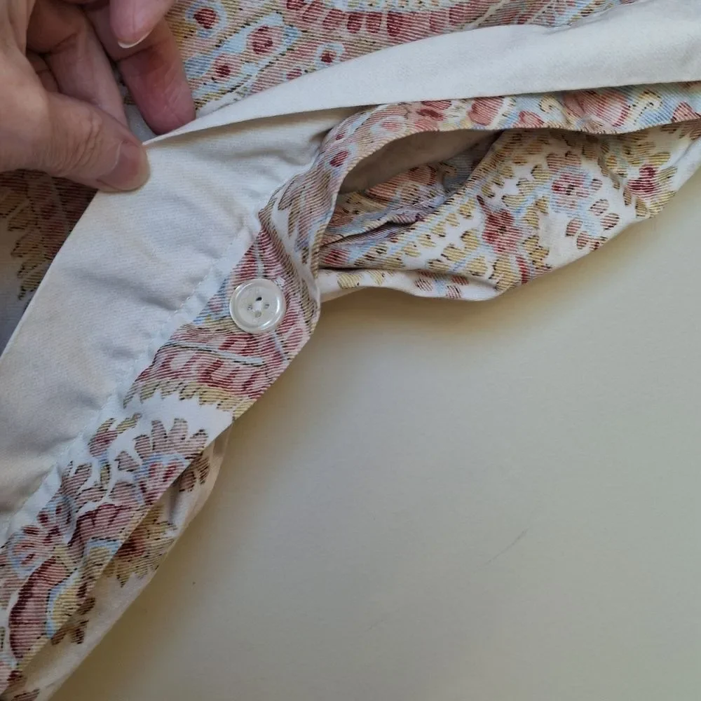 Ralph Lauren Duvet Cover Camile Paisley Chambray King 103 x 90
